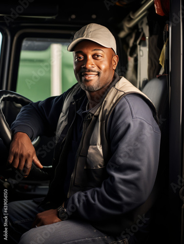 Black truck driver © Andre