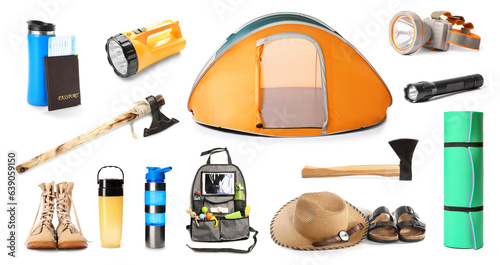 Collage of traveler's acces...