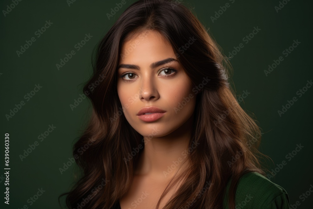 A spanish beauty 20 years old with shoulder-length hair - studio photo A spanish beauty 20 years old with shoulder-length hair - studio photo