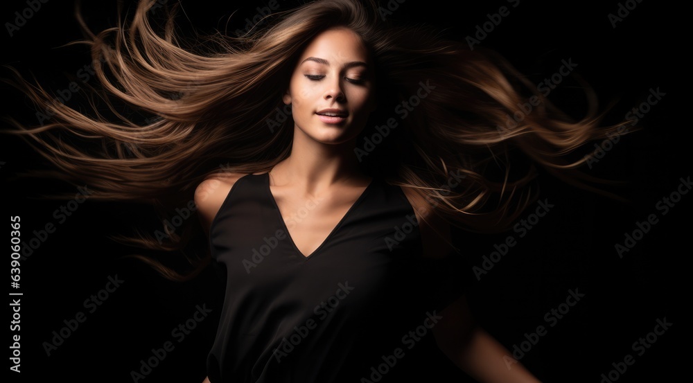 Spanish beauty 20 years old with shoulder-length hair - studio photo Spanish beauty 20 years old with shoulder-length hair - studio photo