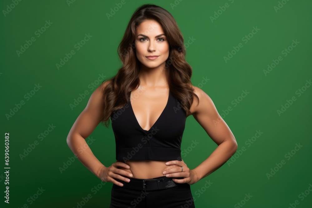 Spanish beauty 20 years old with shoulder-length hair - studio photo Spanish beauty 20 years old with shoulder-length hair - studio photo