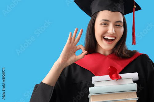 Female graduate student wit...