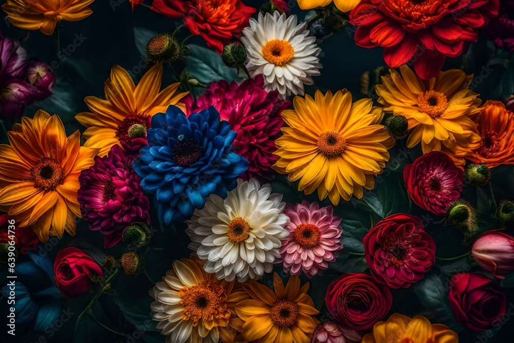 flower background Generated Ai
