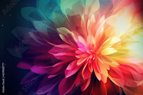 abstract flower background  modern style