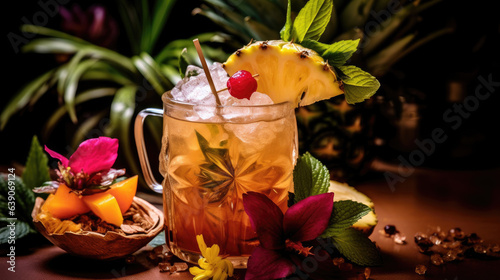 Fancy Mai Tai Cocktail  photo