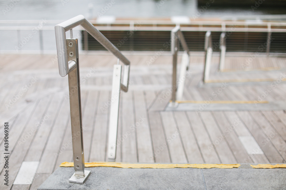 Sturdy handrails signify support and safety, guiding through challenges. Symbol of stability and assistance in life's journey Sturdy handrails signify support and safety, guiding through challenges. Symbol of stability and assistance in life's journey