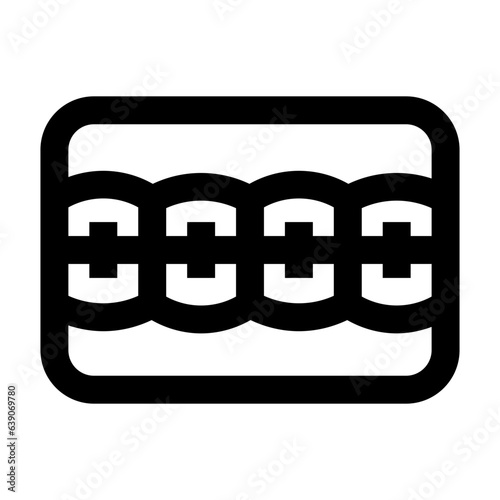 braces icon line style