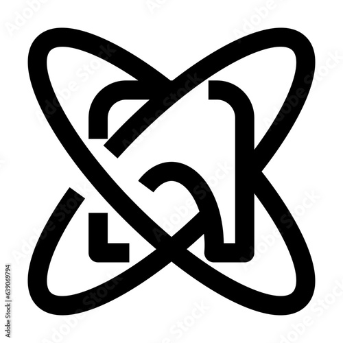 Dental protection icon line style