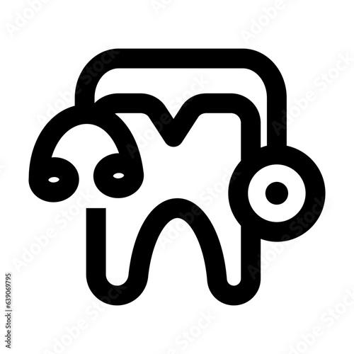 Dentist icon line style