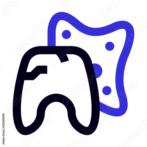 tooth germs icon line style