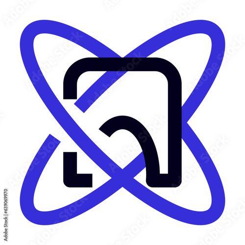 Dental protection icon line style