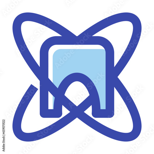 Dental protection icon line style