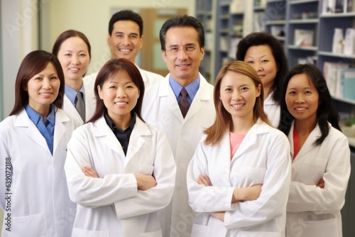 Portrait of a diverse group of medical staff standing in a hospital