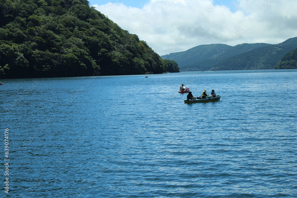 kayaking on the lake