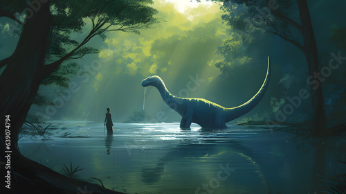 モケレ・ムベンベ：アフリカ・コンゴ川流域のUMA No.004 | Mokele-Mbembe: UMA from the Congo River Basin of Africa Generative AI