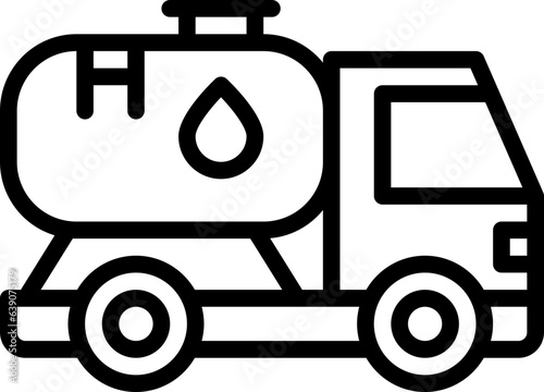 Oil truck icon