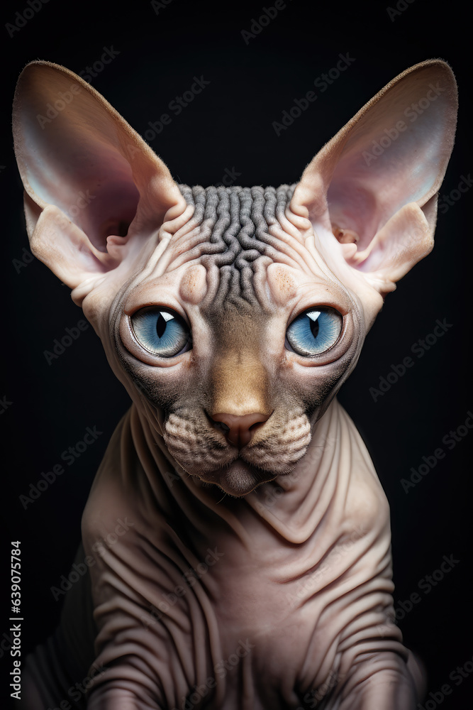 Sphynx Cat Portrait Sphynx Cat Portrait