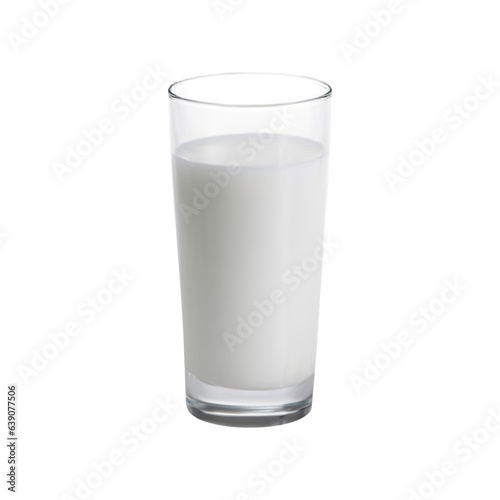 Realistic milk glass.Milk glass.3d milk glass