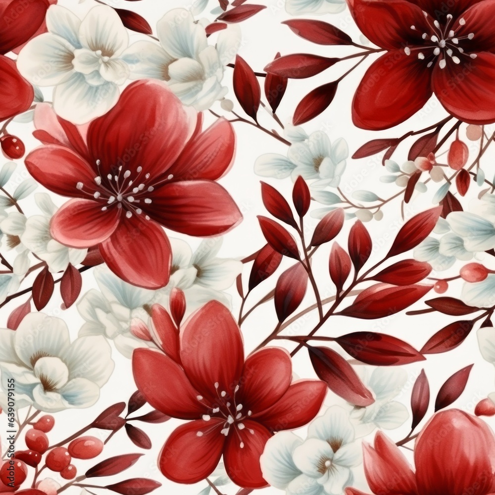 Seamless pattern. Generated AI Seamless pattern. Generated AI