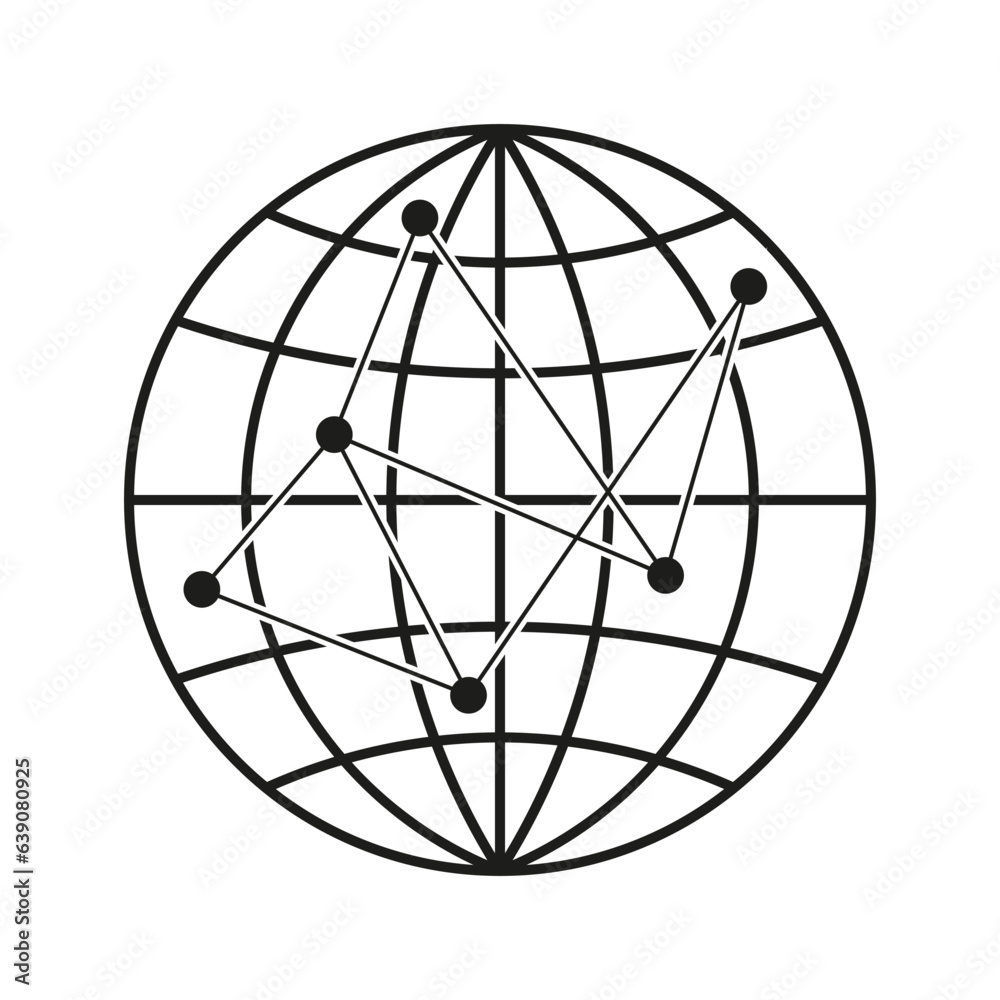 Global connect icon. Vector illustration. EPS 10. Global connect icon. Vector illustration. EPS 10.