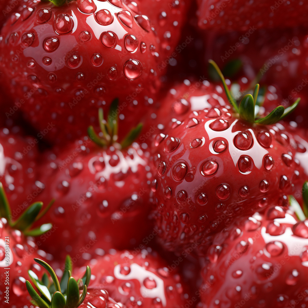 custom made wallpaper toronto digitalstrawberries on a white background seamless pattern continuous design, uninterrupted motif, or consistent repetition