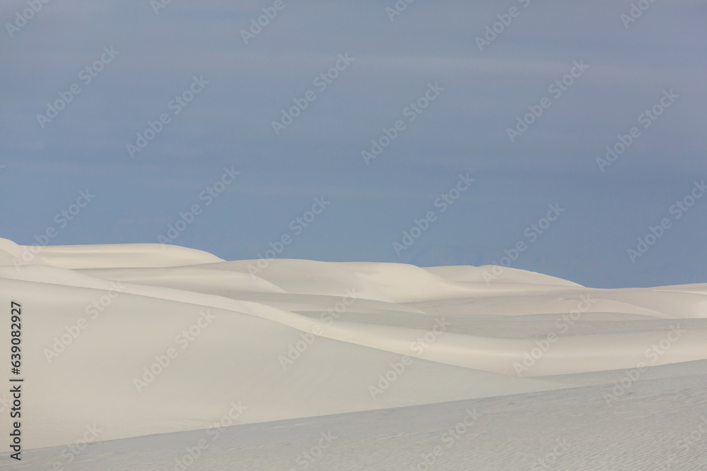 White sand dunes