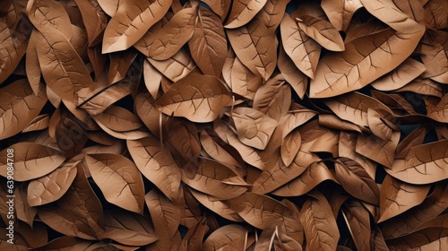 abstract pattern of brown leaves