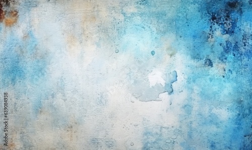 ight blue, blue background with texture and distressed vintage grunge and watercolor © Enigma