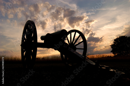 Sunset Canon at Gettysburg photo