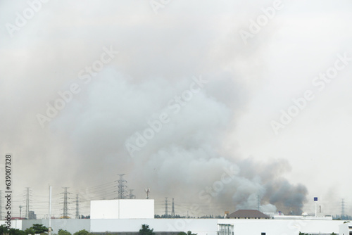 There was a fire incident. in industrial factories in Thailand