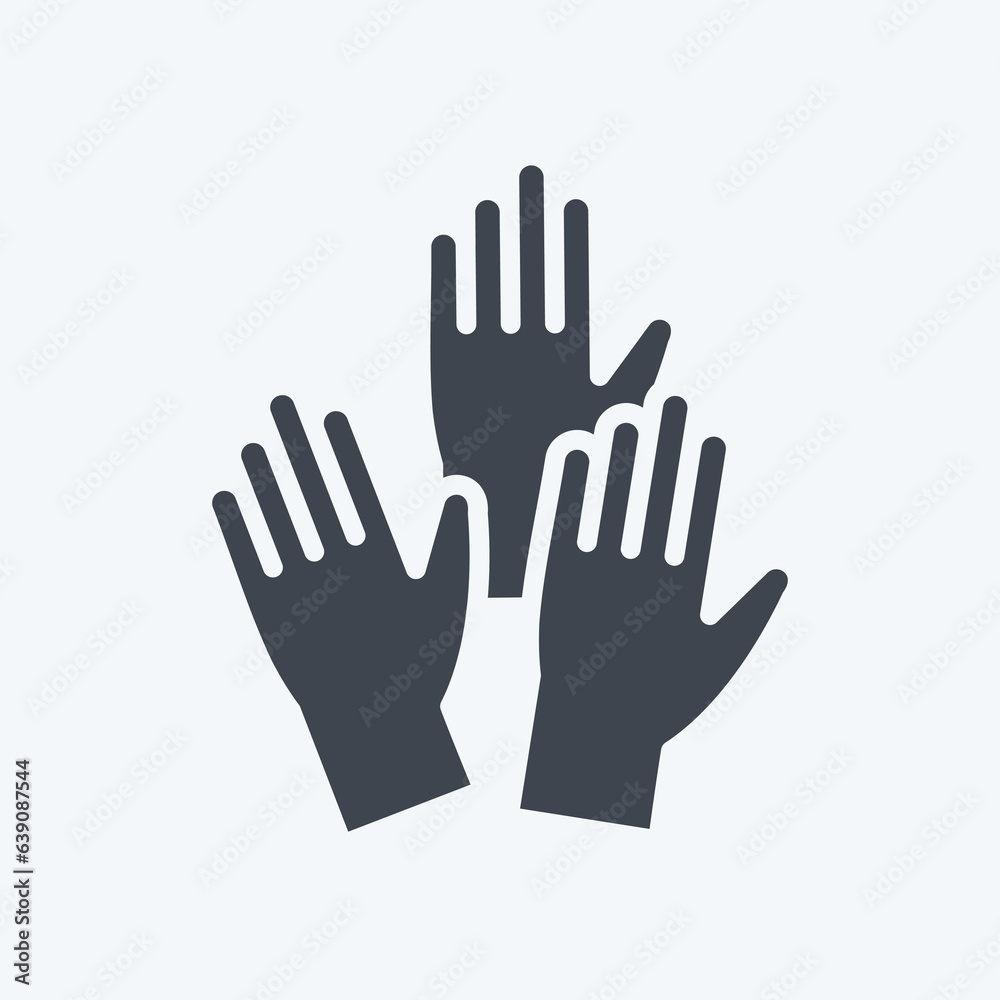 Icon Emergency. related to Volunteering symbol. glyph style. Help and support. friendship Icon Emergency. related to Volunteering symbol. glyph style. Help and support. friendship