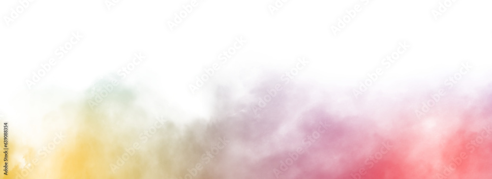 Naklejka premium color smoke transparent background