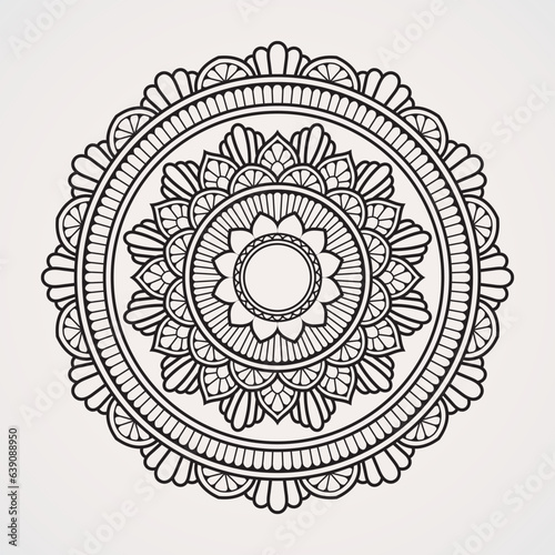 Photography Circular mandala symmetrical shape