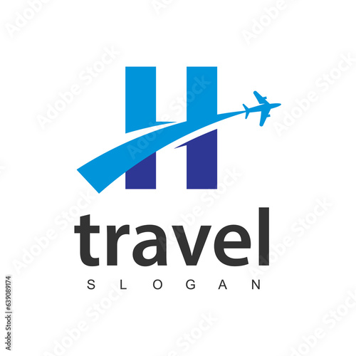 Letter T, Travel agency business logo. transport, logistics delivery logo design