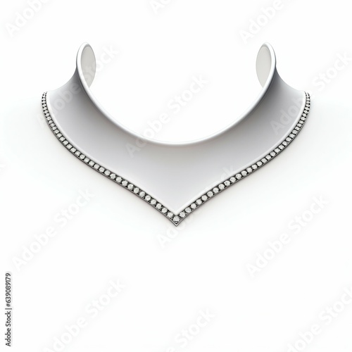 Elegant Woman's Collar for Fashion Detailing. Generative ai