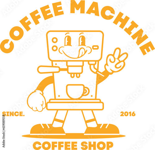 coffee machine vector coffee shop