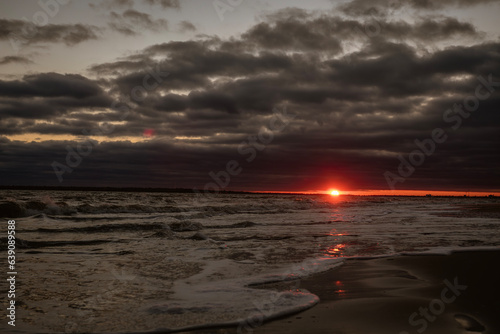 sunset on the beach