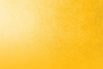 Blank Solid lemon yellow orange tone color paint on environmental friendly cardboard box kraft paper texture background with space minimal style