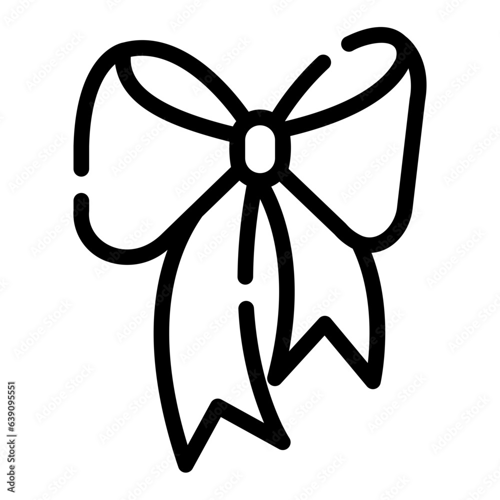 ribbon Line Icon ribbon Line Icon