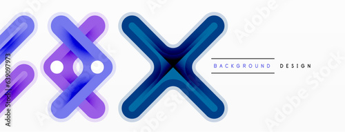 Cross line background minimal geometric template. Design for wallpaper, banner, background, landing page, wall art, invitation, prints, posters