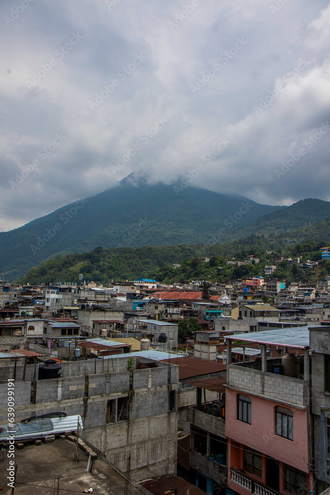 Roof top view from Church in San Pedro, Guatemala