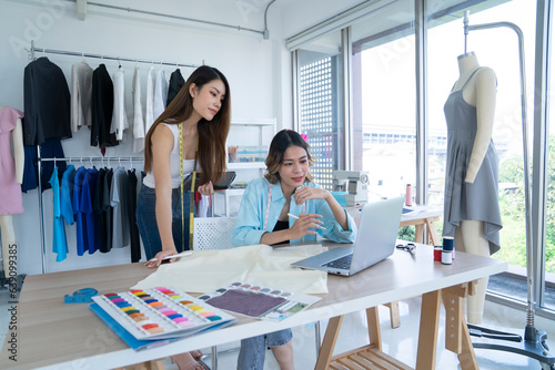 asian female designer at shop