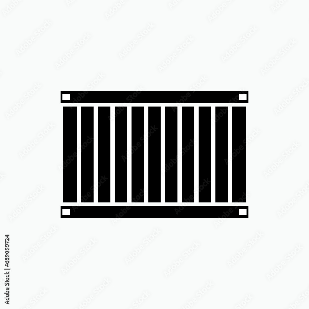 Container Icon. Shipping Symbol - Vector. Container Icon. Shipping Symbol - Vector.