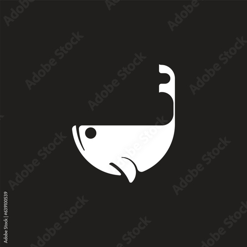 whale logo, which is modern and simple and elegant