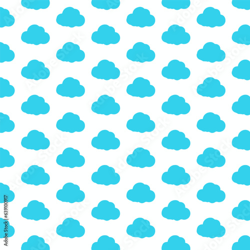 Cloud pattern for background, wrapping paper, backdrop, fabric, etc.