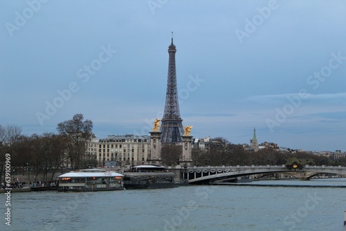 seine river in Paris France