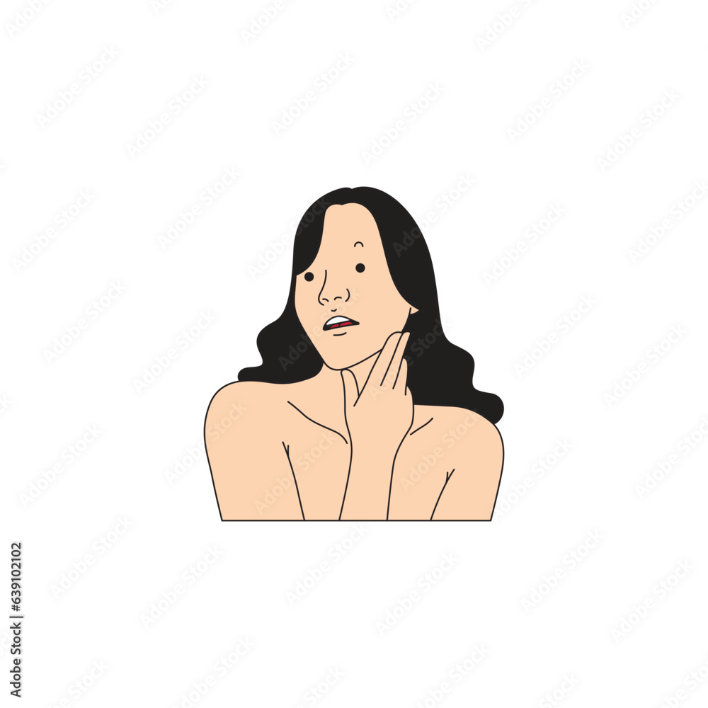 a woman with long hair is getting dressed a woman with long hair is getting dressed