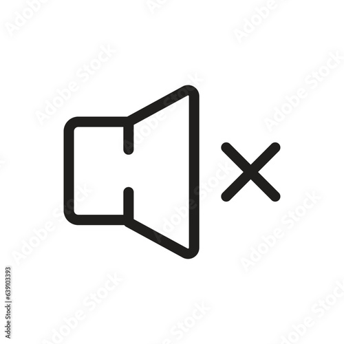mute lineal icon