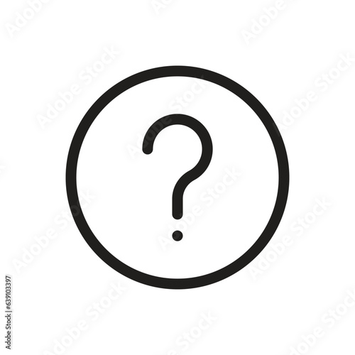 question mark lineal icon