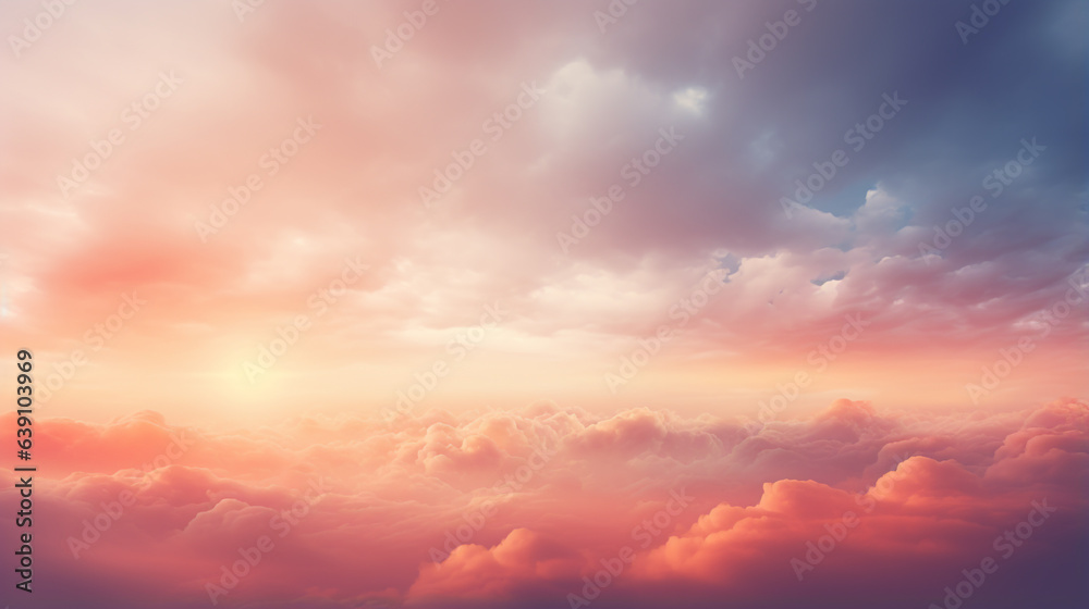 Sunrise background with colorful morning sky. 